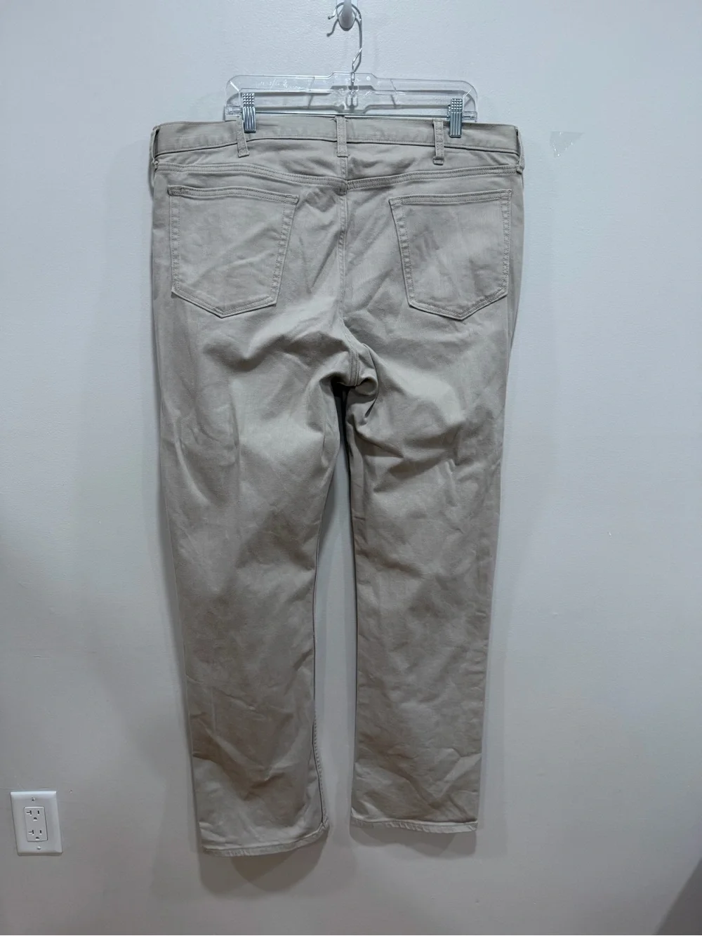 Banana Republic Slim Fit Beige Denim Jeans Men’s Stretch Cotton Pants 38x32